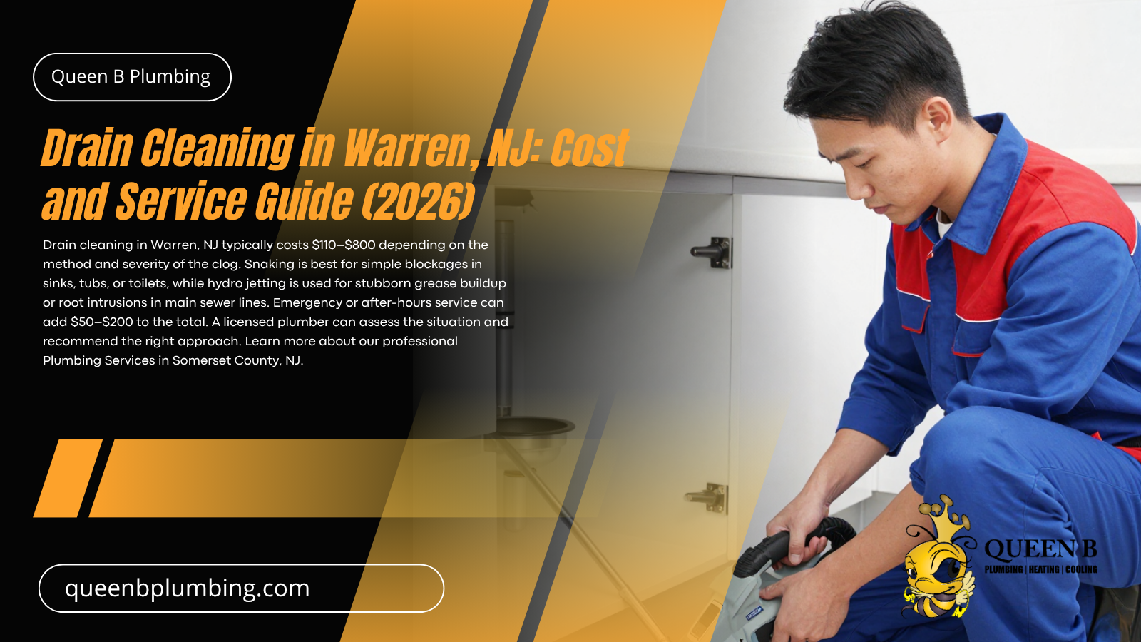 Drain Cleaning in Warren NJ: Cost and Service Guide (2026)