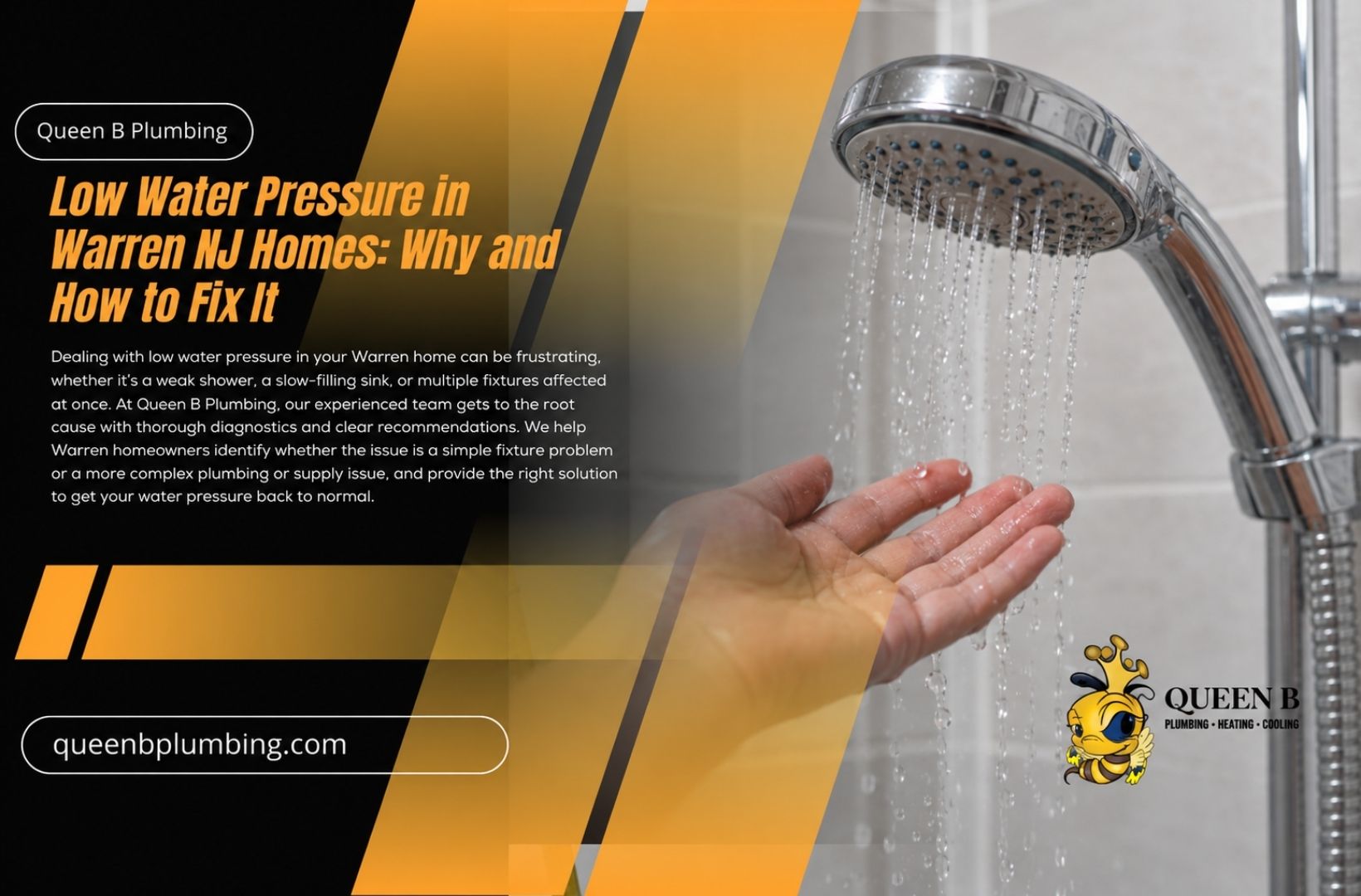 Low Water Pressure in Warren NJ Homes: Why and How to Fix It 