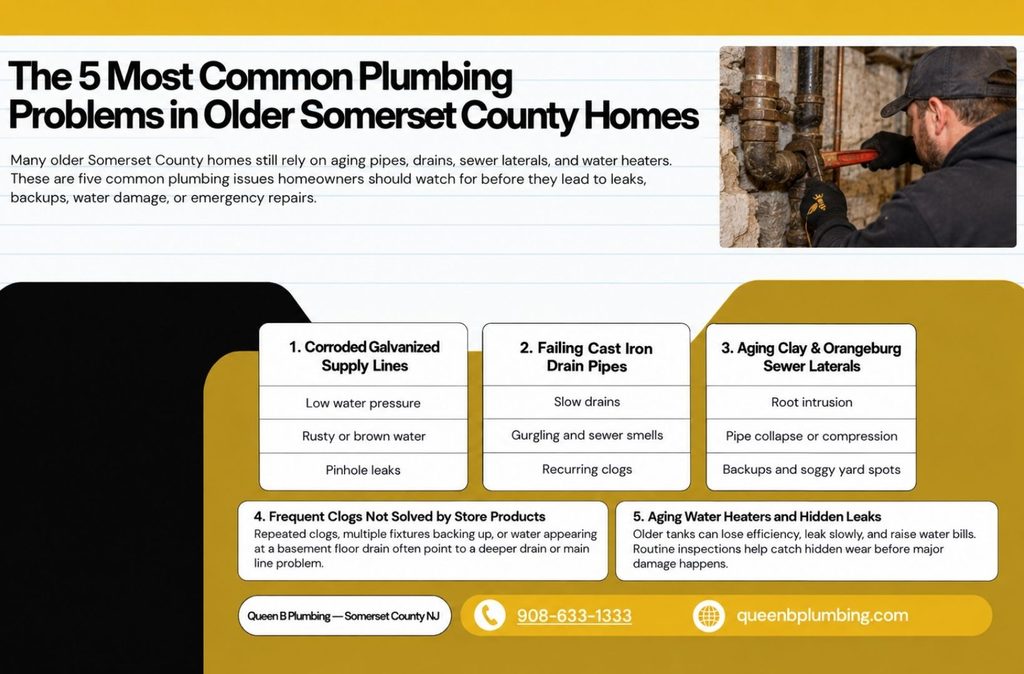 The 5 Most Common Plumbing Problems in Older Somerset County Homes