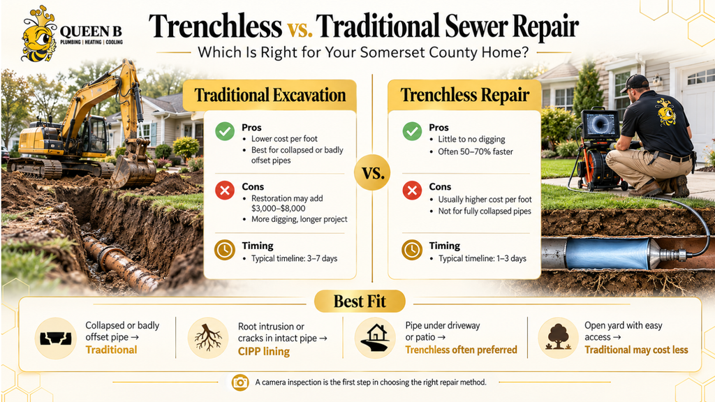 Trenchless vs. Traditional Sewer Repair